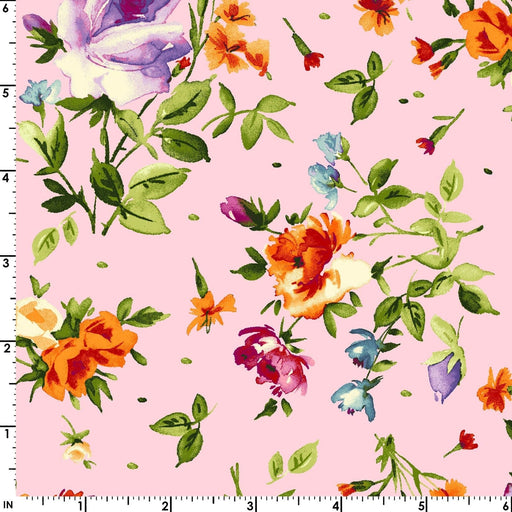 NEW! Bloom On - Spaced Floral - Per Yard - by Maywood Studio - Pink - MAS10073-P - RebsFabStash