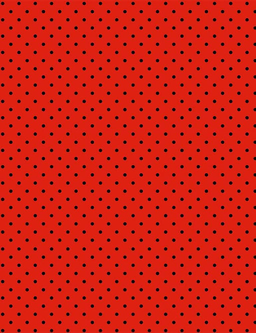 New! - Bonjour - Tiny Dots - Per Yard - by Timeless Treasures - Paris, France, Polka Dots, Blender - Lipstick Red - DOT-C8698 - RebsFabStash