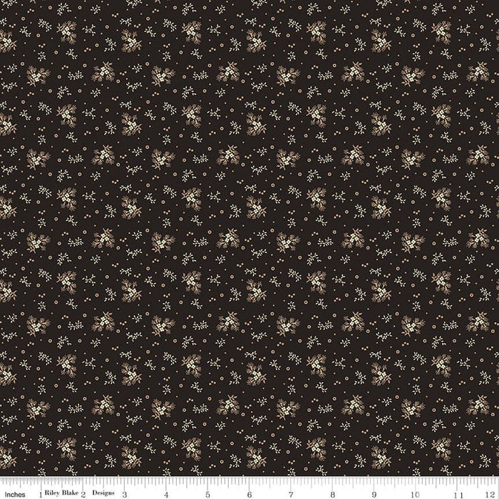 NEW! Bountiful Autumn - Black Bountiful Burst - per yard - Stacy West of Buttermilk Basin Design Co. for Riley Blake Designs - Fall - C10852-BLACK - RebsFabStash