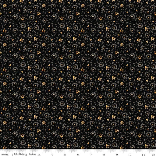 NEW! Bountiful Autumn - Black Bountiful Burst - per yard - Stacy West of Buttermilk Basin Design Co. for Riley Blake Designs - Fall - C10852-BLACK - RebsFabStash