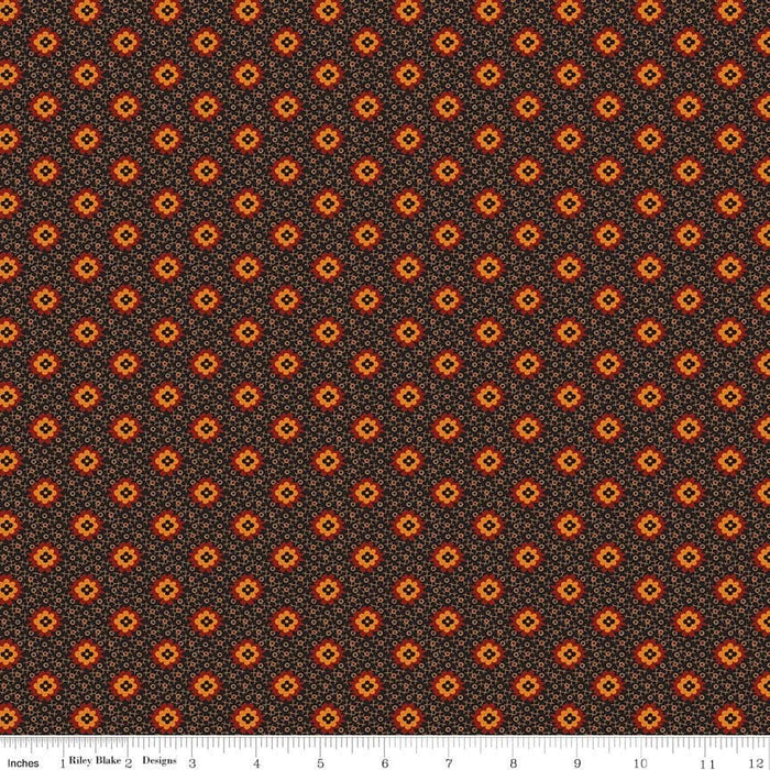 NEW! Bountiful Autumn - Orange Bountiful Geo - per yard - Stacy West of Buttermilk Basin Design Co. for Riley Blake Designs - Fall - C10860-ORANGE - RebsFabStash