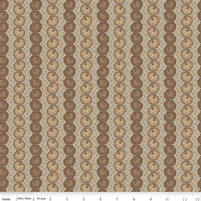 NEW! Bountiful Autumn - Rust Bountiful Blooms - per yard - Stacy West of Buttermilk Basin Design Co. for Riley Blake Designs - Fall - C10851-RUST - RebsFabStash