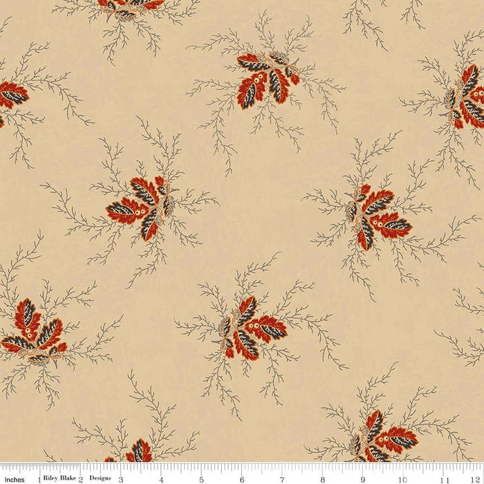 NEW! Bountiful Autumn - Rust Bountiful Blooms - per yard - Stacy West of Buttermilk Basin Design Co. for Riley Blake Designs - Fall - C10851-RUST - RebsFabStash