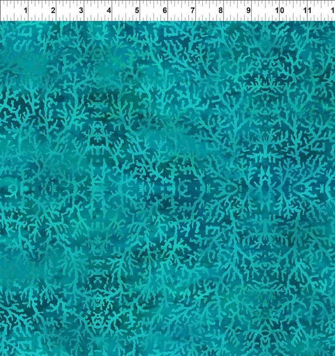 NEW! Calypso II - Border Print TEAL - Per Yard - Jason Yenter - In The Beginning - Ocean, Fish - 21CAL2 - RebsFabStash