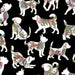 NEW! Dog On It - Ann Lauer - Grizzly Gulch - per yard -Benartex- Hot Diggity Multi on white - small dogs on white - 6255M-09 - RebsFabStash