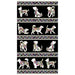 NEW! Dog On It - Ann Lauer - Grizzly Gulch - per yard -Benartex- Hot Diggity Multi on white - small dogs on white - 6255M-09 - RebsFabStash