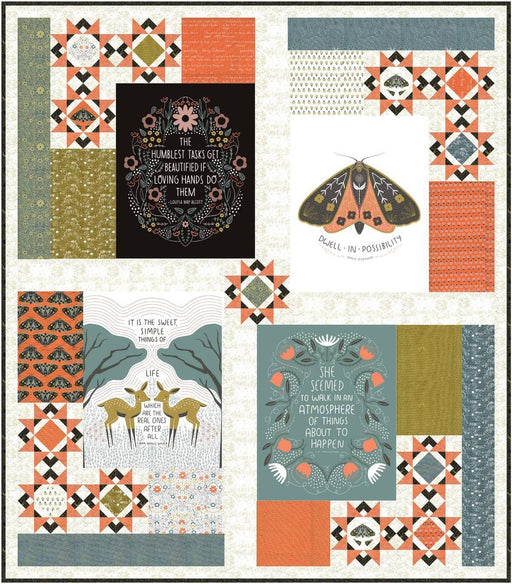 New! Dwell in Possibility - Quilt PATTERN - designed by Natalie Crabtree for Gingiber - Features Dwell In Possibility fabric collection - RebsFabStash