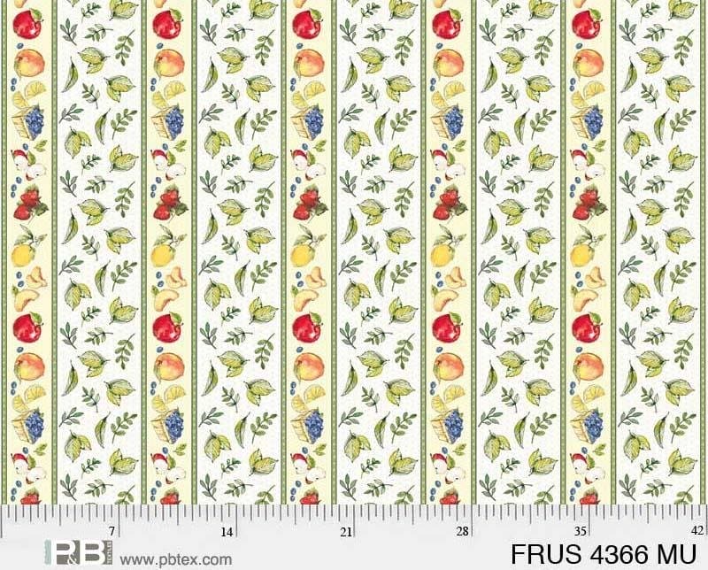 NEW! Fruit Stand - per yard- by by Anne Tavoletti for P&B Textiles - Blue Diamonds - bright colorful - RebsFabStash