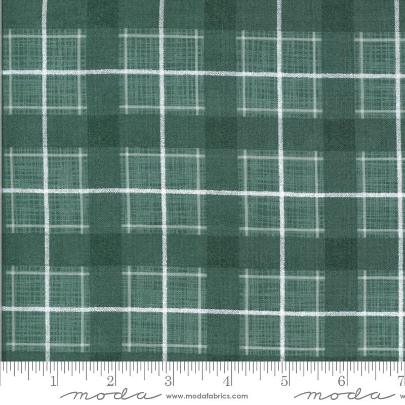 Winter Mood - Green Plaid - Cotton Fabric