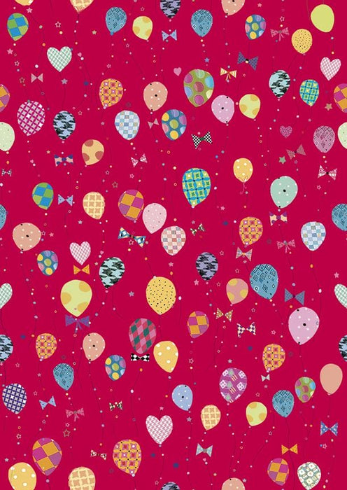 NEW! Let's Celebrate by House of Turnowsky - Per yard - Quilting Treasures - Happy Birthday Fabric - Balloon Bunches on Black - RebsFabStash