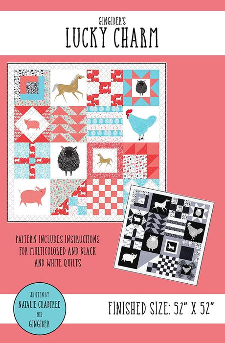 New! Lucky Charm - Wall Hanging Quilt - designed by Stacie Bloomfield - Gingiber's - RebsFabStash