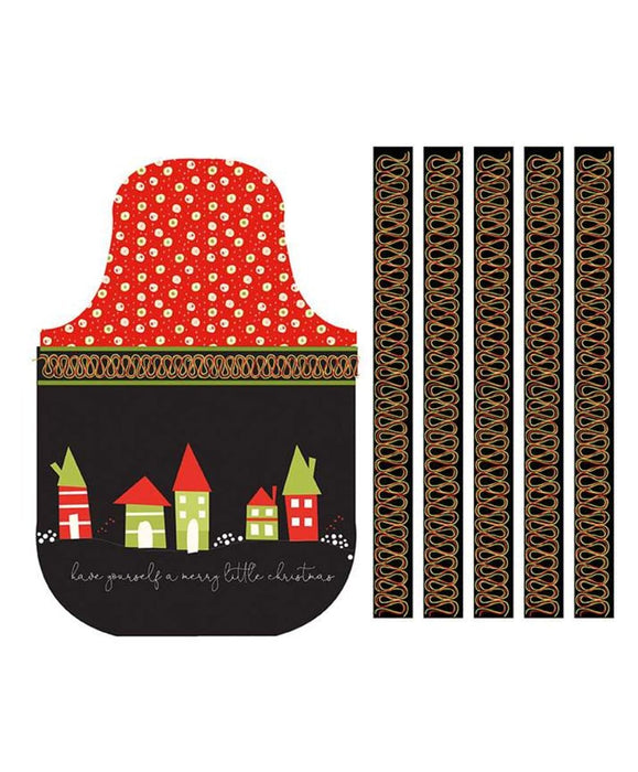 New! Merry Little Christmas - Berries Black - by the yard - Sandy Gervais - Riley Blake - Fun cute holiday design - C9645-BLACK - RebsFabStash