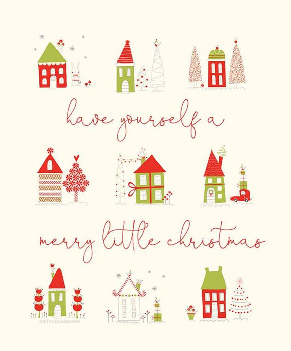 New! Merry Little Christmas - Berries Black - by the yard - Sandy Gervais - Riley Blake - Fun cute holiday design - C9645-BLACK - RebsFabStash