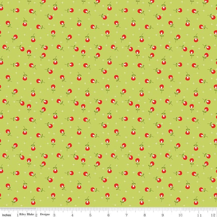 New! Merry Little Christmas - Plaid Green - by the yard - Sandy Gervais - Riley Blake - Fun cute holiday design - C9644-GREEN - RebsFabStash