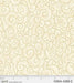 New! NIWA Large Floral - Per Yard - by P&B Textiles - Gold Metallic, Flowers - 4385 MU - Cream - RebsFabStash