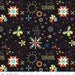 NEW! Oh Happy Day! - per yard - by Sandy Gervais - Riley Blake Designs - Flowers, stars, suns, sayings - Main Black - RebsFabStash