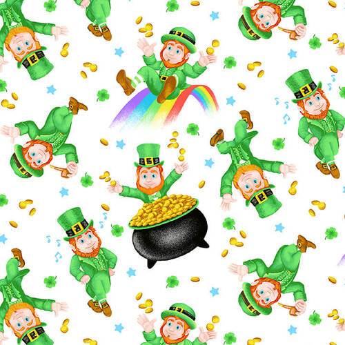 NEW! Pot of Gold - By City Art Studio for Henry Glass - Per yard - SEW CUTE! - Gold Coins - 9366-44 Yellow - RebsFabStash