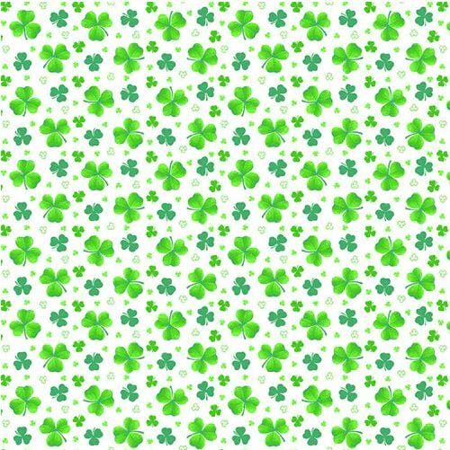 NEW! Pot of Gold - By City Art Studio for Henry Glass - Per yard - SEW CUTE! - Tossed Clover Green - 9368-66 Green - RebsFabStash