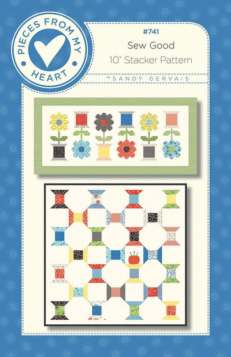 NEW! Sew Good - Quilt & Runner PATTERN - by Sandy Gervais - Riley Blake Designs - RebsFabStash