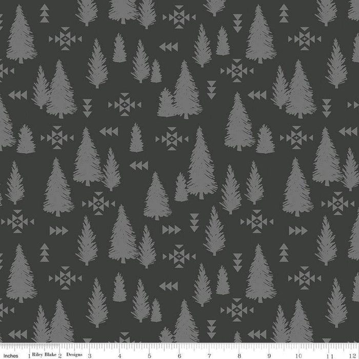 New! Timberland - per yard - for Riley Blake Designs - Outdoors - Wildlife - Mountains - Main Cream - RebsFabStash