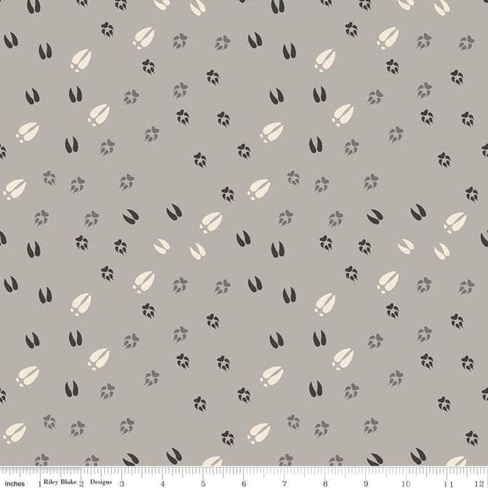 New! Timberland - per yard - for Riley Blake Designs - Outdoors - Wildlife - Mountains - Main Cream - RebsFabStash