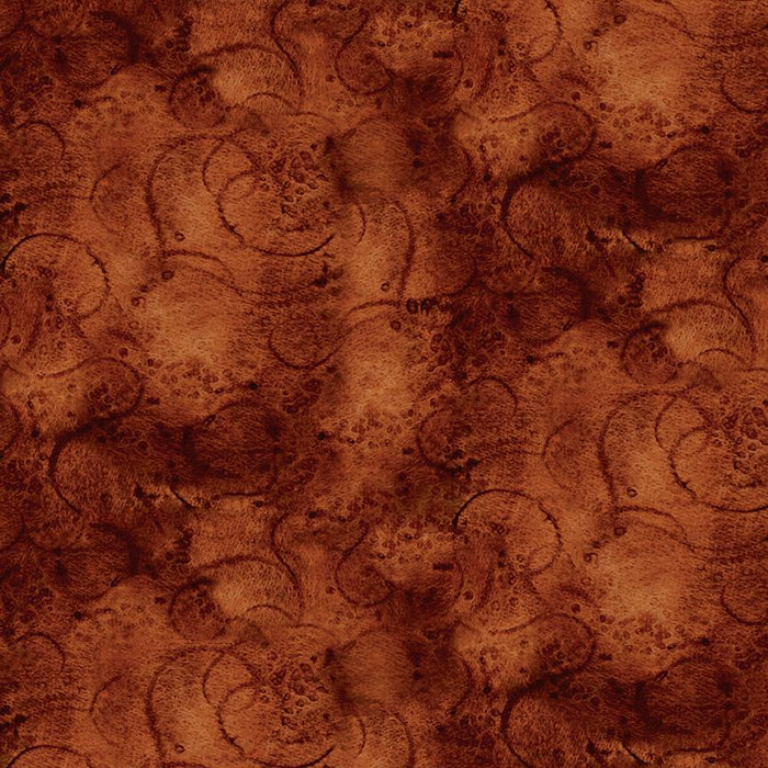 Painter's Palette - per yard - Janet Wecker Frisch- Riley Blake Designs - Painter's Swirls - Tone on Tone Swirls BURNT UMBER (BROWN) C8945 - RebsFabStash