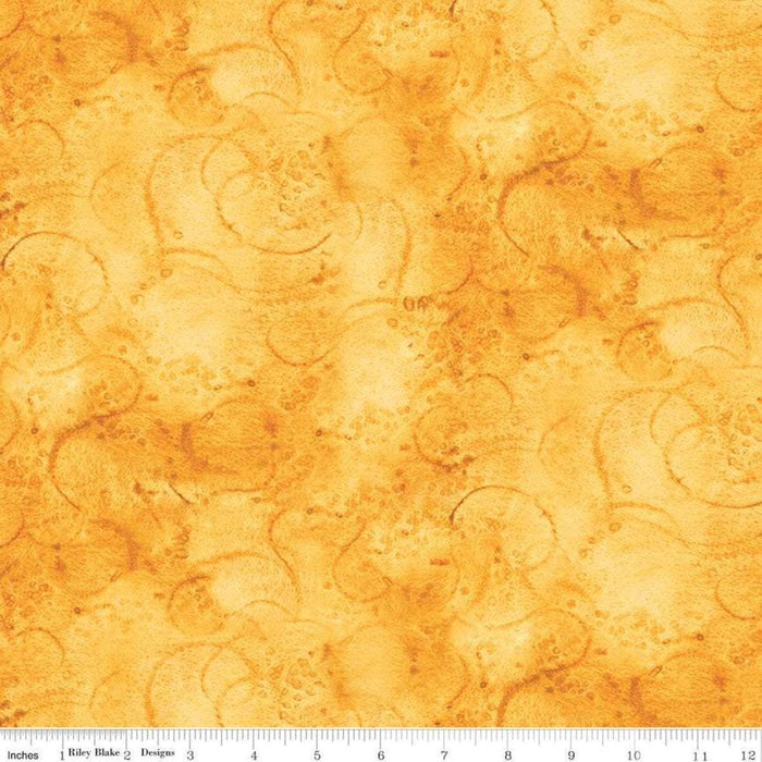 Painter's Palette - per yard - Janet Wecker Frisch- Riley Blake Designs - Painter's Swirls - Tone on Tone Swirls YELLOW C8945 - RebsFabStash