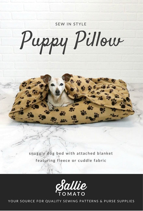 Puppy Pillow - Craft PATTERN - by Sallie Tomato - Pillow Pattern - Dog Bed - LST100-Patterns-RebsFabStash