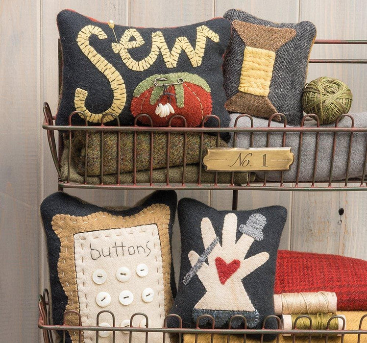 Sew Many Notions - Wonderful Wool Appliques, Simple Stitcheries, and More - Quilt Book - by Debbie Busby of Wooden Spool Designs - RebsFabStash