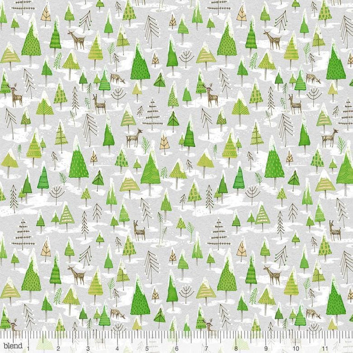 Fabric - All the Trimmings - Red - Oh, Christmas Tree - Cori Dantini - -  Colorway Arts