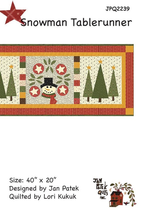 Snowman Tablerunner - Quilting Pattern - designed by Jan Patek Quilts Inc. - 42"x18" - RebsFabStash