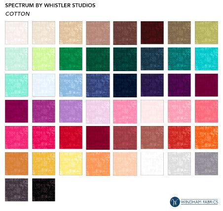 Spectrum - White on White - Per Yard - By Whistler Studios for Windham - Basic, Tonal, Blender, Textured - White on White - 52782-46