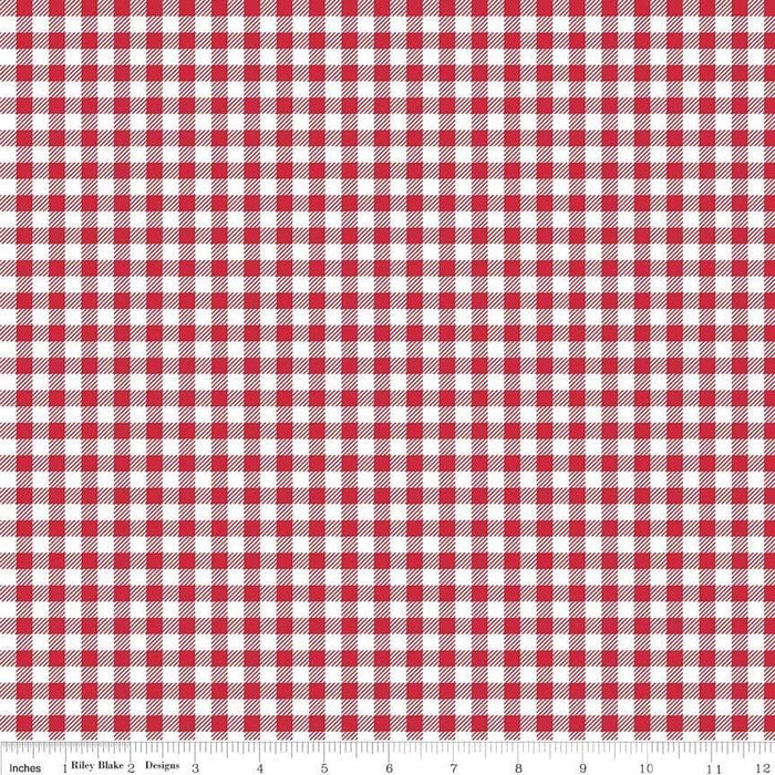 Swiss Dot - per yard - Riley Blake - Christmas! Red and Green dots on white - basics - 660 - Christmas - RebsFabStash