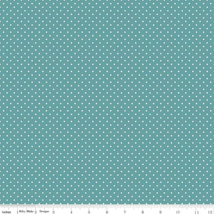 Swiss Dot - per yard - Riley Blake - Clover dots on white - basics - tonals, blenders C660-CLOVER - RebsFabStash