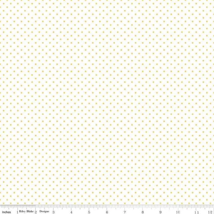 Swiss Dot - per yard - Riley Blake - Clover dots on white - basics - tonals, blenders C660-CLOVER - RebsFabStash