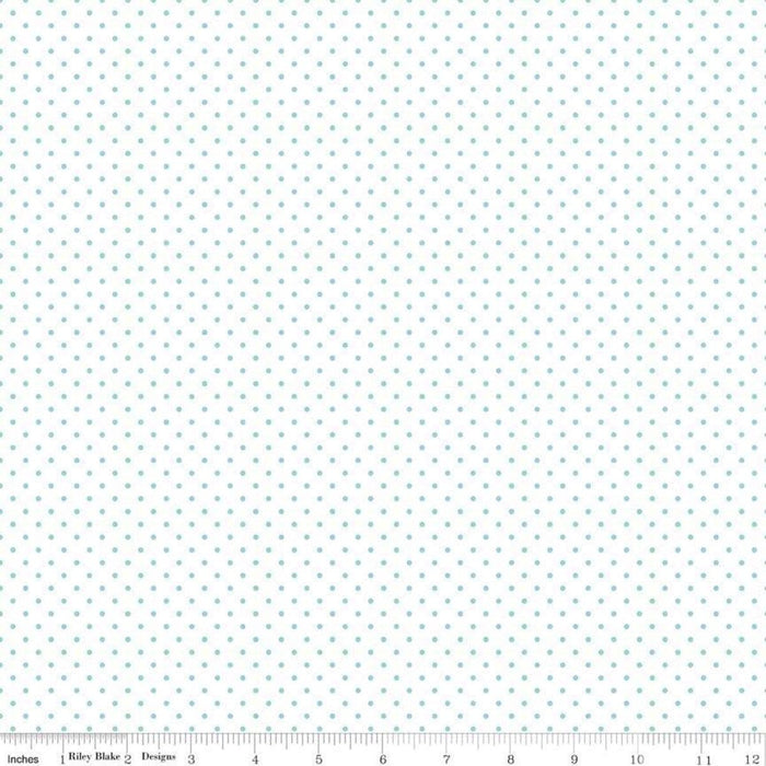 Swiss Dot - per yard - Riley Blake - Clover dots on white - basics - tonals, blenders C660-CLOVER - RebsFabStash