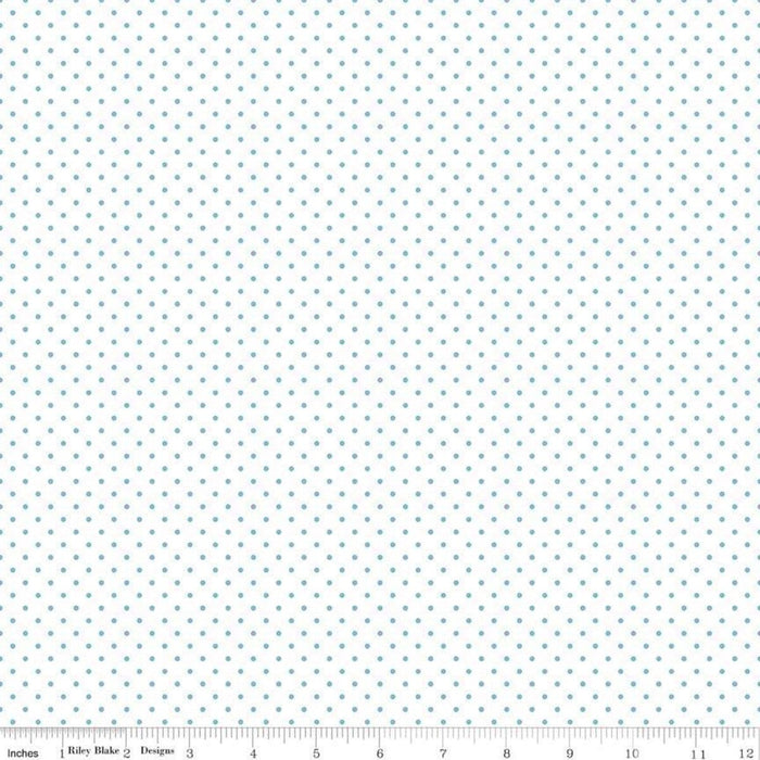 Swiss Dot - per yard - Riley Blake - Clover dots on white - basics - tonals, blenders C660-CLOVER - RebsFabStash