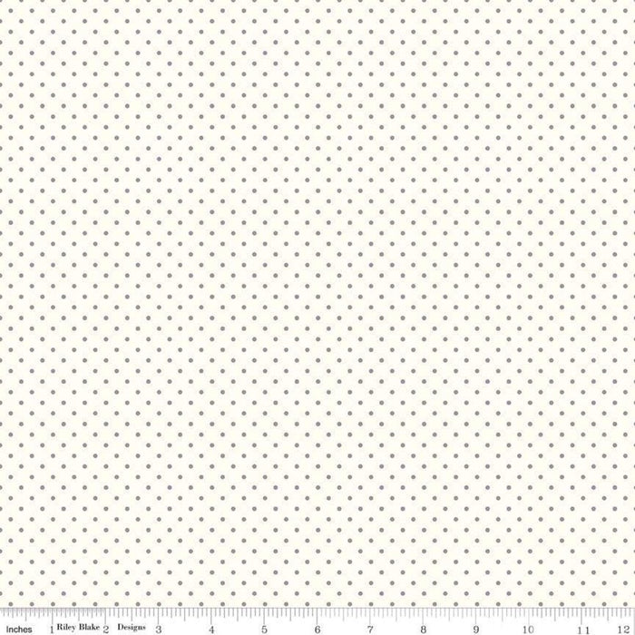 Swiss Dot - per yard - Riley Blake - Le Creme Swiss Dot Clover - basics - tonals, blenders - C600-CLOVER - RebsFabStash