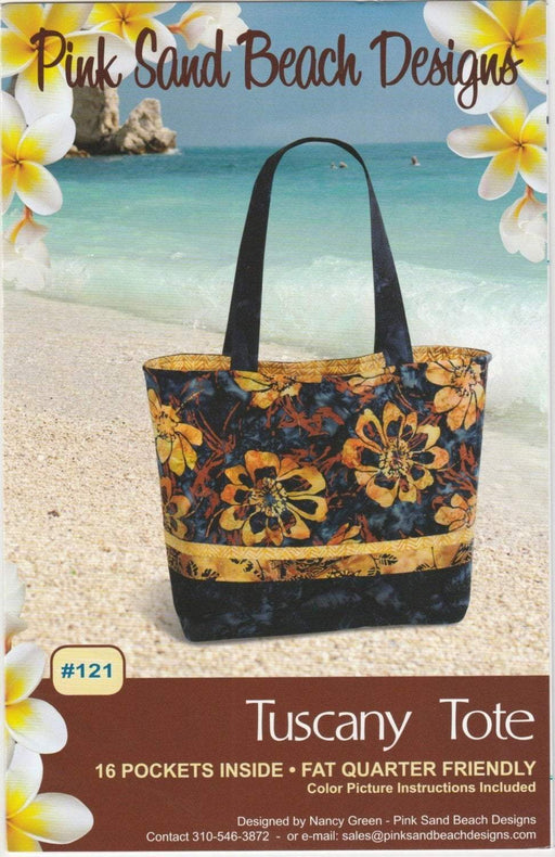 Tuscany Tote Pattern - Pink Sand Beach Designs - FQ Friendly - RebsFabStash